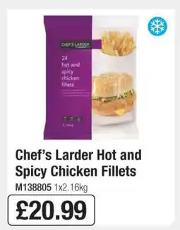 Makro Chef’s Larder Hot and Spicy Chicken Fillets offer
