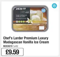 Makro Chef’s Larder Premium Luxury Madagascan Vanilla Ice Cream offer