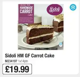 Makro Sidoli HM GF Carrot Cake offer