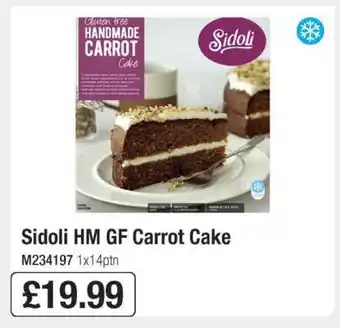 Makro Sidoli HM GF Carrot Cake offer