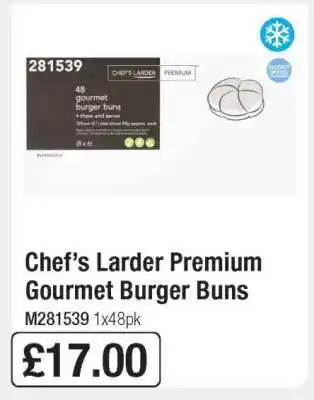Makro Chef’s Larder Premium Gourmet Burger Buns offer