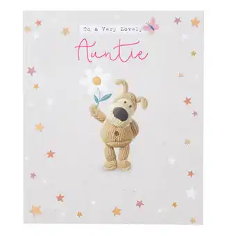 Asda Boofle Auntie Birthday Card offer