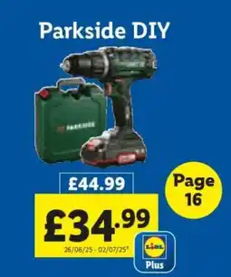 Lidl Parkside DIY offer