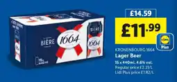 Lidl KRONENBOURG 1664 Lager Beer offer