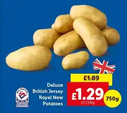 Lidl Deluxe British Jersey Royal New Potatoes offer
