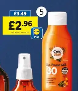 Lidl Cien Sun Protect Milk 30 offer