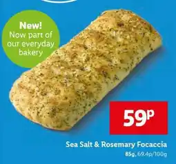 Lidl Sea Salt & Rosemary Focaccia offer