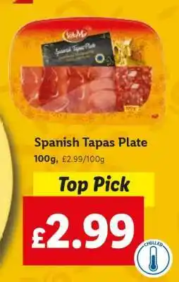 Lidl Spanish Tapas Plate offer