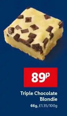Lidl Triple Chocolate Blondie offer