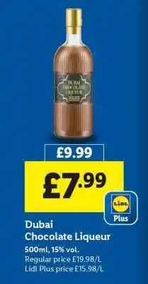 Lidl Dubai Chocolate Liqueur offer