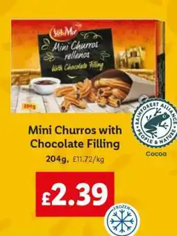 Lidl Mini Churros with Chocolate Filling offer