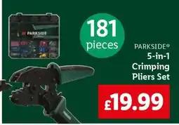 Lidl PARKSIDE 5-in-1 Crimping Pliers Set offer