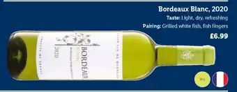 Lidl Bordeaux Blanc, 2020 offer