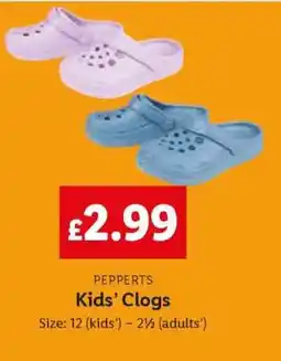 Lidl Kids' Clogs offer