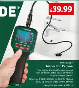 Lidl PARKSIDE Inspection Camera offer