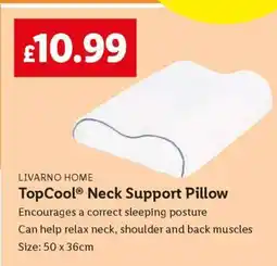 Lidl TopCool Neck Support Pillow offer