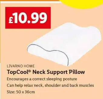 Lidl TopCool Neck Support Pillow offer