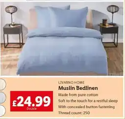 Lidl Muslin Bedlinen offer