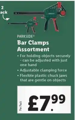 Lidl PARKSIDE Bar Clamps Assortment offer