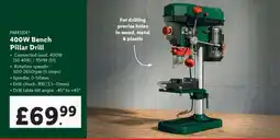 Lidl PARKSIDE 400W Bench Pillar Drill offer