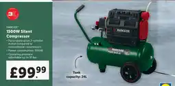 Lidl PARKSIDE 1500W Silent Compressor offer