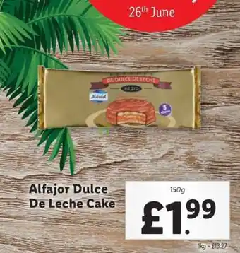 Lidl Alfajor Dulce De Leche Cake offer