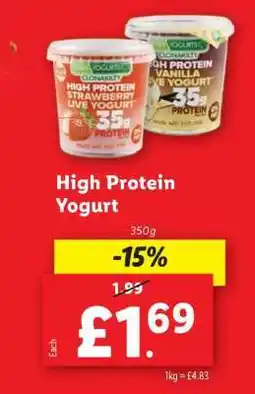 Lidl High Protein Yogurt offer