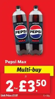 Lidl Pepsi Max offer