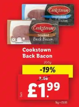 Lidl Cookstown Back Bacon offer