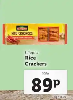 Lidl El Tequito Rice Crackers offer
