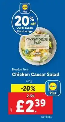 Lidl Meadow Fresh Chicken Caesar Salad offer