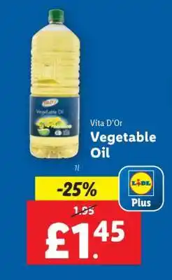 Lidl Vita D'Or Vegetable Oil offer
