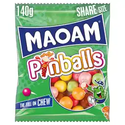 Tesco Haribo Maoam Pinballs 140G (R) offer