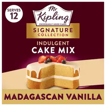 Tesco Mr Kipling Signature Madagascan Vanilla Cake Mix 425g offer
