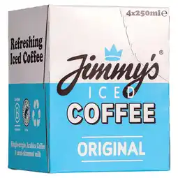 Tesco Jimmy's Original Iced Coffee 4 x 250ml offer