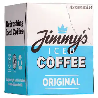 Tesco Jimmy's Original Iced Coffee 4 x 250ml offer