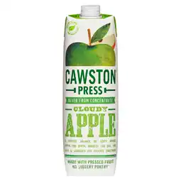 Tesco Cawston Press Cloudy Apple Juice 1 Litre offer
