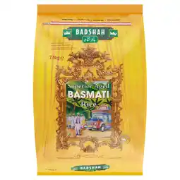 Tesco BADSHAH SUPERIOR AGED BASMATI RICE 7.5KG offer