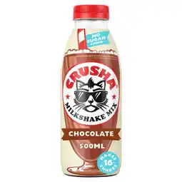 Tesco Crusha Chocolate No Added Sugar 500Ml offer