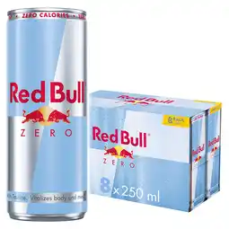 Tesco Red Bull Zero Energy Drink 8 x 250ml offer