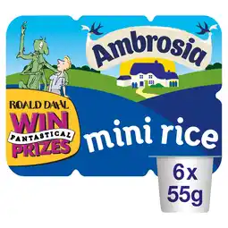 Tesco Ambrosia My Mini Rice 6 x 55g offer