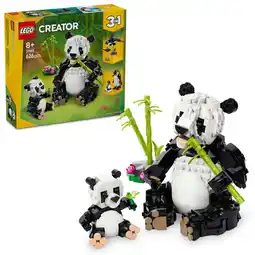 Asda LEGO Creator 3in1 Wild Animals: Panda Family Toy Set 31165 offer