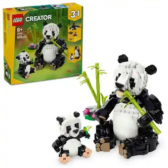 Asda LEGO Creator 3in1 Wild Animals: Panda Family Toy Set 31165 offer