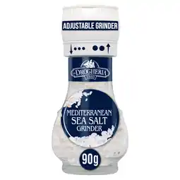 Asda La Drogheria Mediterranean Sea Salt Mill Adjustable Grinder 90g offer