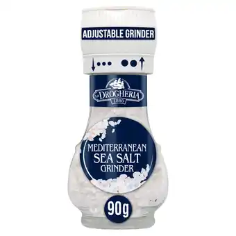 Asda La Drogheria Mediterranean Sea Salt Mill Adjustable Grinder 90g offer