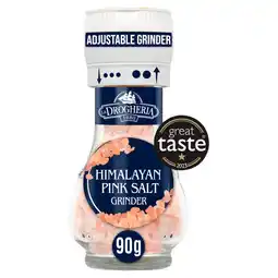 Asda La Drogheria Pink Himalayan Salt Mill Adjustable Grinder 90g offer