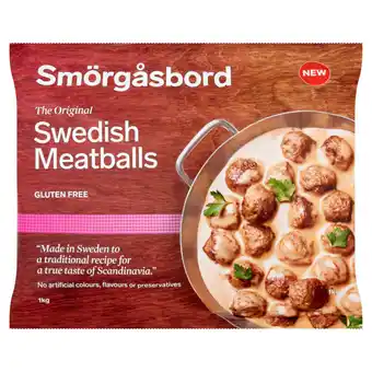 Asda Smorgasbord The Original Swedish Meatballs 1kg offer