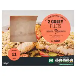 Asda ASDA 2 Coley Fillets 260g offer