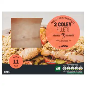 Asda ASDA 2 Coley Fillets 260g offer