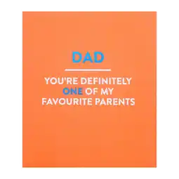 Asda George Home Dad Birthday Card offer